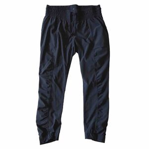 prAna Joggers Bindu Small Blue Ankle 7/8 Pullon Ruched Dance Studio Activewear